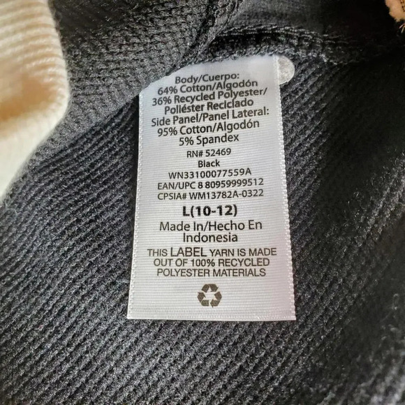 Wonder Nation Black and White Pullover Sweatshirt Size Large 10-12 NWOT - Picture 7 of 14